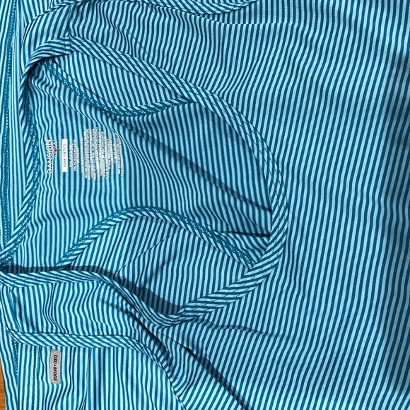 Danskin Now Blue Stripe Racer Back Workout Top, Size XXL, NWOT - Picture 3 of 3